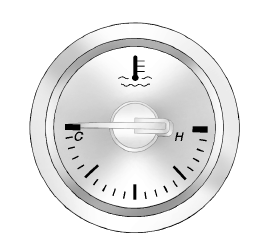Indicateur de température du liquide de refroidissement du moteur 
