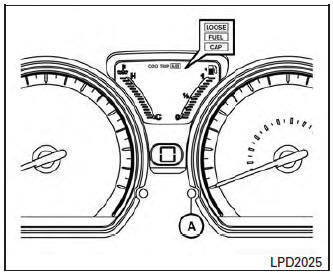 Message d'avertissement LOOSE FUEL CAP