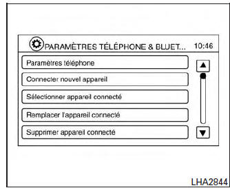 Réglages BluetoothMD