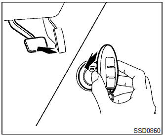 Décharge de la pile de la clé intelligente NISSAN Intelligent KeyMD