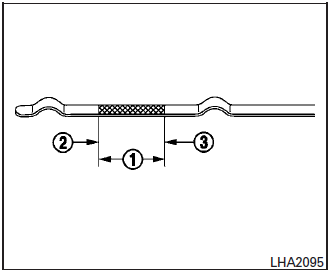 Vérification du niveau d'huile à moteur