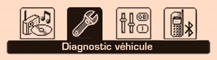 - Dans le menu «Diagnostic véhicule» , sélectionnez l’application suivante: