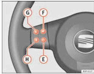 Commandes sur le volant