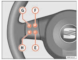 Commandes sur le volant