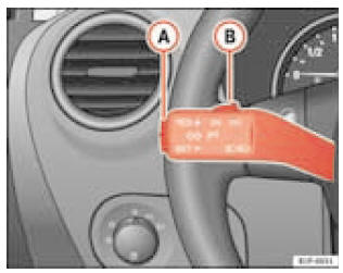 Levier des clignotants et de l'inverseur-codes : commandes du régulateur de vitesse