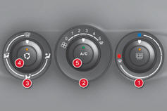 Le système d’air conditionné fonctionne moteur tournant.