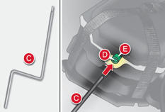 Bouton de frein à main de stationnement CITROEN C4 2 Picasso