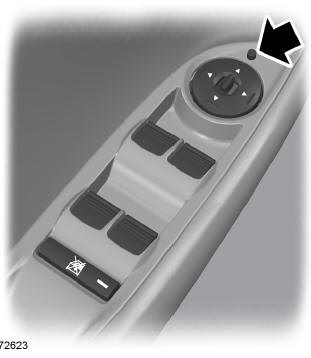 Appuyer sur le bouton pour rabattre ou