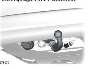 Déplacer le bras de boule de remorquage