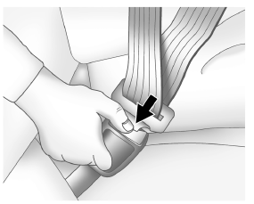 Pour détacher la ceinture, appuyer