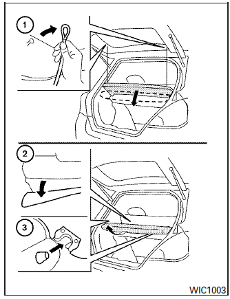 Le couvre-bagages dissimule les articles que