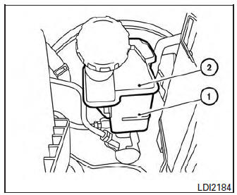 Vérifiez le niveau du liquide dans le réservoir. Si le