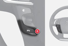 -  Sélectionnez la fonction en appuyant sur la commande B ; le témoin