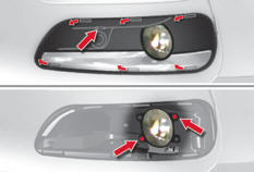 - Introduisez un tournevis plat dans le trou de l’enjoliveur.